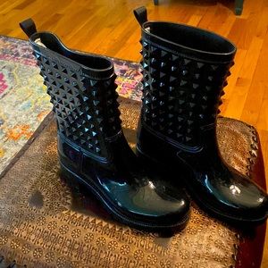 New Capelli Black Rain Boots